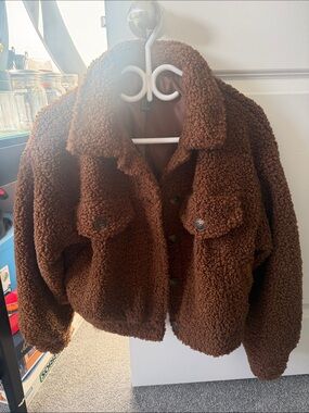 Forever 21 Brown Teddy Jacket